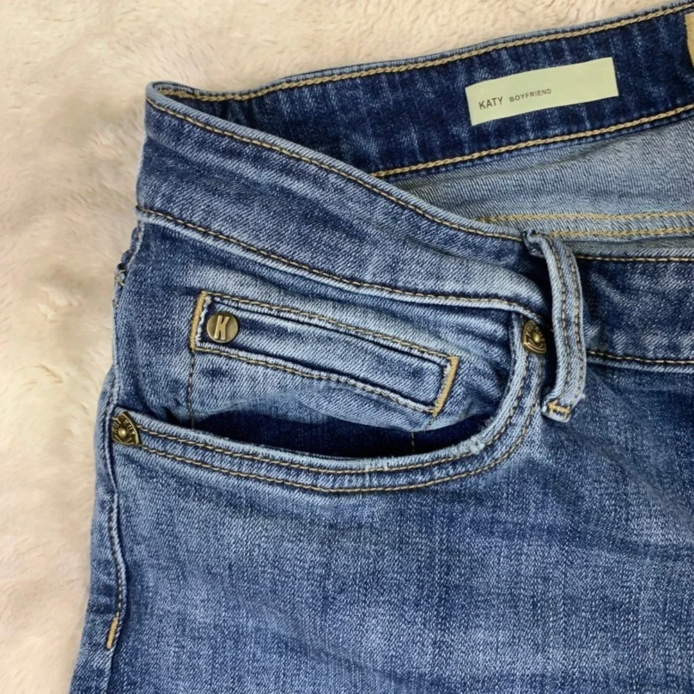 Kut From The Kloth Katy Boyfriend Jeans Womens 14 Medium Wash Blue Denim Casual